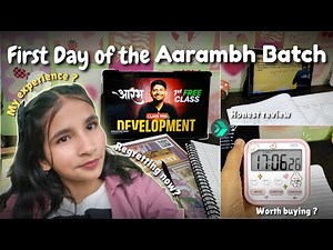 First day of Aarambh Batch ✨| Honest review + my Experience | CBSE 10th Grader | Next Toppers |