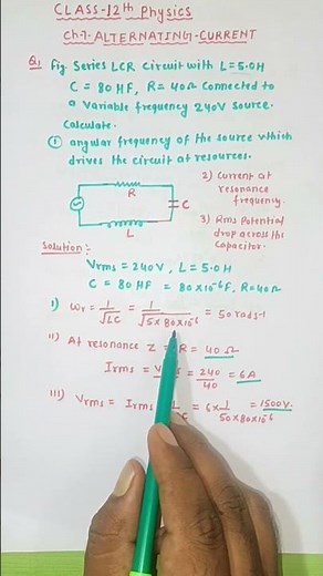 Inductance|Series LCR Numerical Problems|Solved Examples|AC For IIT JEE #12physics