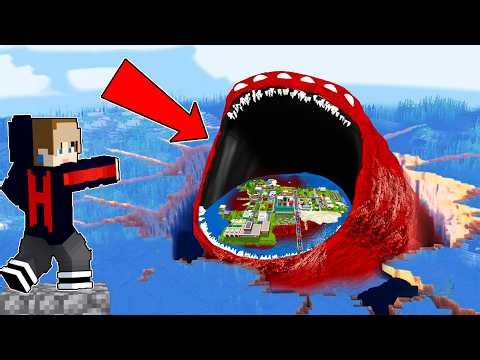 Surviving From The BLOOD BLOOP in minecraft!
