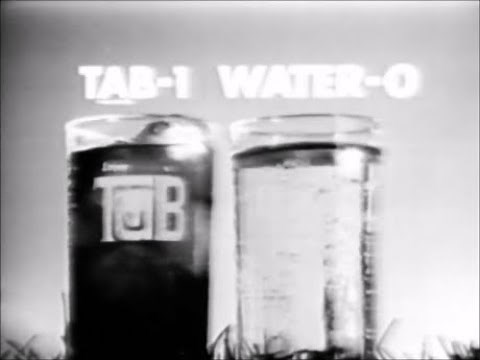 Tab soft drink commercial, USA 1974 (black and white television version)