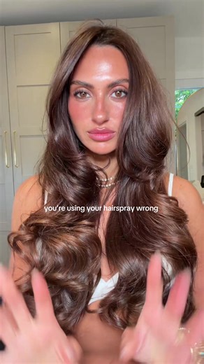 You’re using your hairspray wrong for volume!!! 🤭 one of my fav tricks