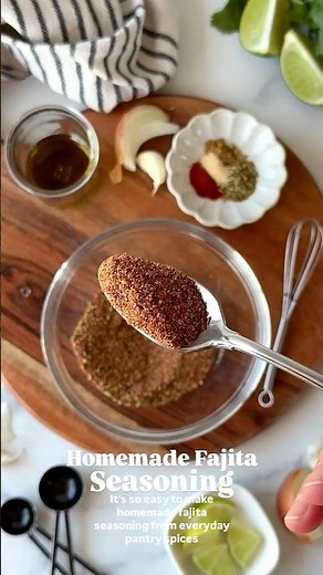 Make it at home 🔥 Homemade Fajita Seasoning #shorts #recipes #homemadefood