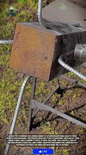 DIY Concrete Formwork: Rebar & Wood Beam Setup