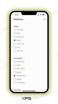 🚦💤 XPS Daily #4 | Readiness in 1 minute!