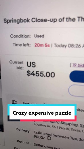 I knew it would be pricy but this is crazy 😳😳😳 #puzzletok #jigsawpuzzle #puzzles #ebay #ebayfinds #ebayreseller #vintage #vintagepuzzle #dramatic #suspense #fyp #ebayflip