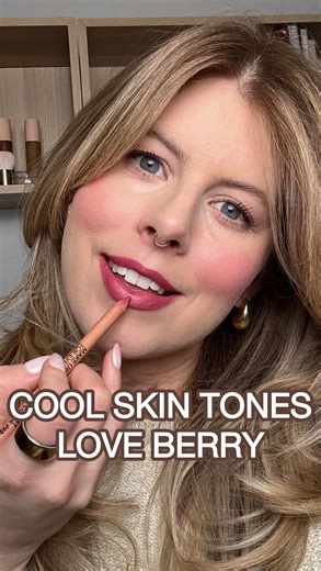 Melissa Murdick on Instagram: "Unfortunately, brands do not have a universal color code that *guarantees* every shade with Berry in the name will be cool toned... But many of them are!! PS: If you want a link to this specific liner I'm using, comment LINER and I'll DM it to you--Thanks for supporting me ✨ https://liketk.it/5KYIx #cooltonedmakeup #coolundertone #lipliner"