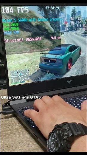 GTA 5 on HP Victus Ryzen 5 5600 & RTX 3050 | Ultra Settings Test 🔥