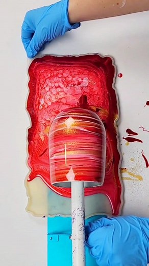 63K views · 1.5K reactions | Gorgeous resin trays! #mixedmediagirl #resin | Mixed Media Girl | Facebook