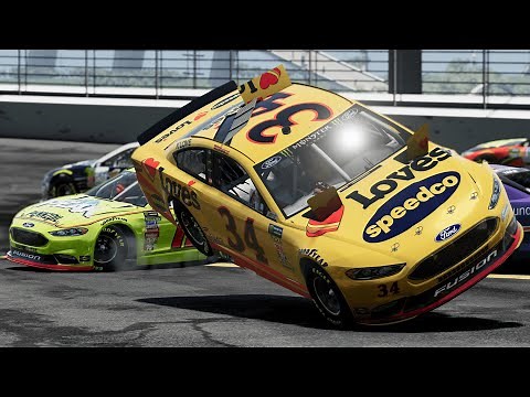 NASCAR Racing Crashes #60 (2018 Edition) - BeamNG Drive