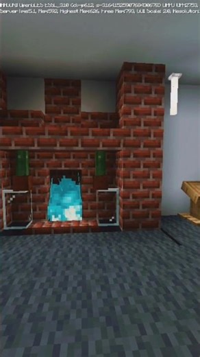How to make Fireplace🔥 in Minecraft/#minecraftbuilding