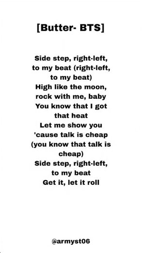 bts - butter (lyrics)