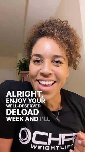 CHFP Online Team Members, you may have noticed that we're on a DELOAD week. Now is the time to lean into your recovery and resist the temptation to add more sets, increase the weight or add strenuous activities. Don't do it!🙅🏽‍♀️ A deload will allow you to not only start the next phase of training in a better state, but you will be able to push harder later in the cycle when the weights are the heaviest. Ok, enjoy the well-deserved deload week, team, and we’ll get after it *next* week! | CH Fi