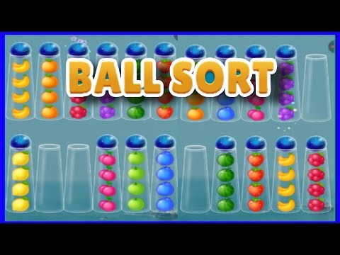 color ball sort wooden puzzle (level 1438-1445) #relaxing #satisfying #gaming