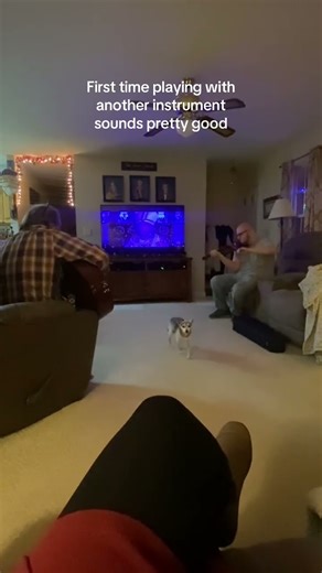 First time playing fiddle with another instrument.