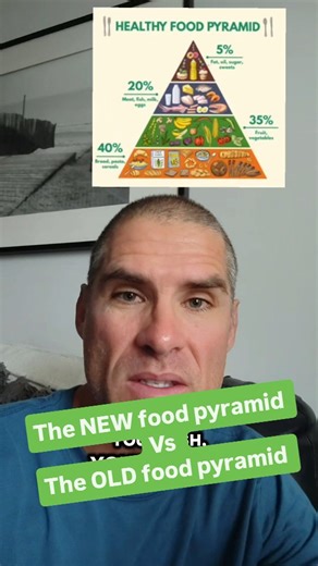 What's the difference between the new food pyramid and the old food pyramid... #healthytips #healthyhabits #robertfkennedyjr | Todd Rigby