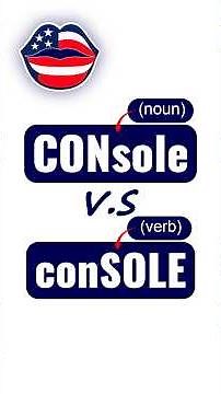 console vs. console - By Pronunciation with Yousee #english #learnenglish #englishgrammar