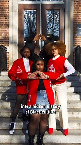 NCCU student Cameron Elyse has a new exhibit about Greek life at HBCUs. You can see it at the Hayti Heritage Center through the end of May 🖤 | Discover Durham