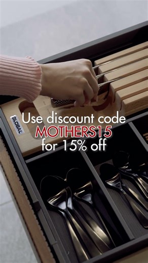 Meet the Global Hikaeme 6pc In‑Drawer Knife Dock Set – The Smart Way to Store Your Knives