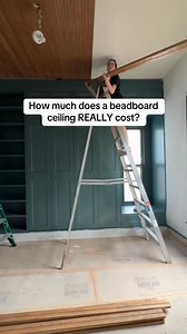 5K views · 95 reactions | Beadboard ceiling on a budget ✨ #diyrenovation #ceilingdesign #diyhomedecor | Renee Renovates | Facebook