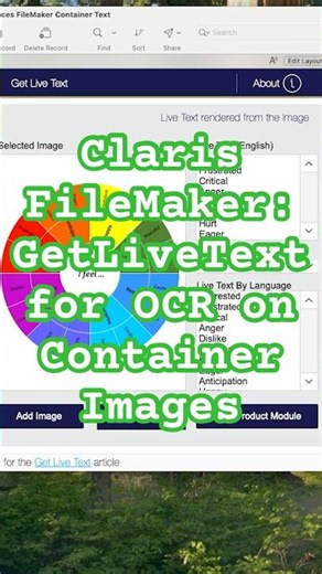 Claris FileMaker: GetLiveText for OCR