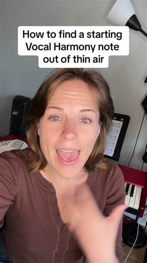 Replying to @Katery #greenscreen Being able to pick up a vocal harmony part out of thin air is a skill that can take a long time to develop, but it can be done! Here is a three-step process to help you get there! Practice singing harmonies with consistency and dedication and I promise you will get there. Want a head start? Download the PDF at the 🔗 in my b1o to join my email list and you’ll be invited to my first Beginner Zoom Vocal Harmony class at a steep discount. #harmony #harmonize #harmon