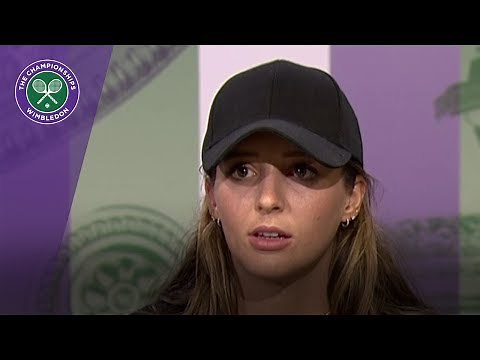 Laura Robson Wimbledon 2017 first round press conference