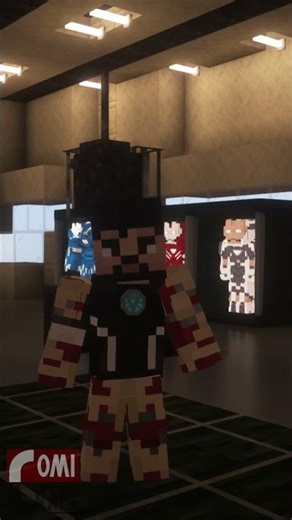 Sym's Armored Industries | Mark 42 Suit Up | ComicCraft's Iron Man Mod (Minecraft 1.20.1) #shorts