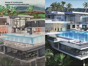 How to Draw a Modern House with Pool Tutorial