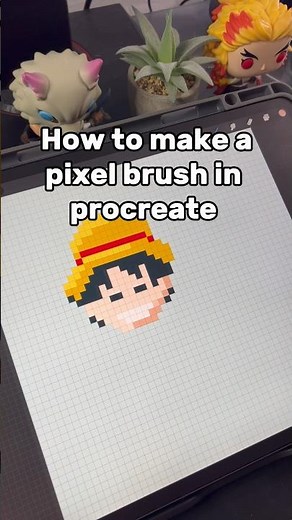 How To Make a Pixel Brush in Procreate! #shorts #pixelart #tutorial