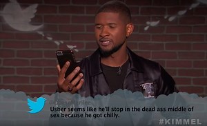 Usher, Alice Cooper, And Fallout Boy Get Eviscerated In Celebrities Read Mean Tweets 'Music Edition #4'