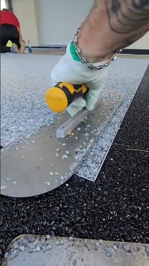 outdoor resin installation terrace - Pose de résine sur terrasse extérieur