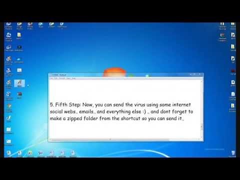 How to make a virus (Opening Web-Pages without stoping)-notepad