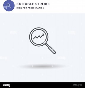 Trend icon vector, filled flat sign, solid pictogram isolated on white, logo illustration. Trend icon for presentation Stock Vector Image & Art - Alamy