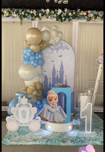 Decoración Cenicienta Bebé para Eventos Especiales