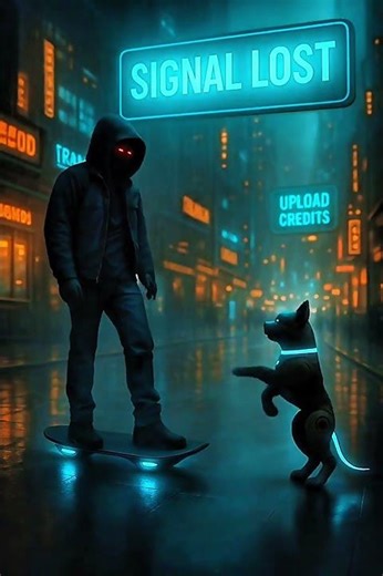 Cyber Dog in a Lost City 🌧🐾 | RoboDogLog 007 | #robodoglog #empathyprotocol #futurepets