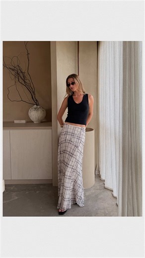 Stylish Outfits Featuring Basque Maxi Skirt and Elana Slides
