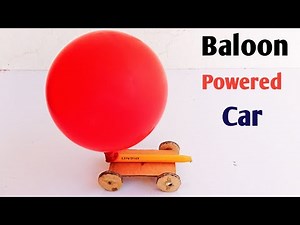 Amazing Balloon Powered powerful Car ! Brilliant Idea With Cardboard