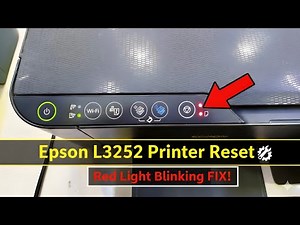 epson l3252 red light blinking solution