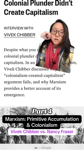 Rey | Philosophy PhD candidate on Instagram: "Marxist theofist Vivek chibber argues that primitive accumulation in Europe did not involve colonization in this interview with jacobin — is he right? His view contrasts with that of Nancy Fraser, a Marxist philosopher, who takes a different view of primitive accumulation #marxism #leftist #politicalphilosophy"