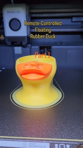 The 3D Print Plug on Instagram: "3D printing a Remote-Controlled Floating Rubber Duck with CyberBrick - PART 1 FOLLOW for more! What should we 3D print next? Comment below  Designer: Makerworld @TheBavarianModelMaker"