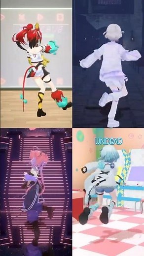 4人が踊ってみた【UNDEAD】水宮枢、轟はじめ、Hakos Baelz、Vivi