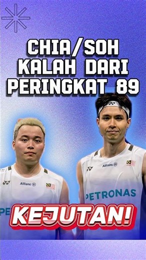 Unggulan 1 Chia/Soh Kalah dari Peringkat 89 di 16 Besar German Open 2026 #chiasoh #germanopen2026