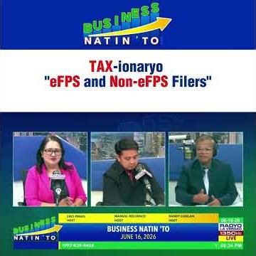 eFPS and Non-eFPS Filers, ano ang mga ito?