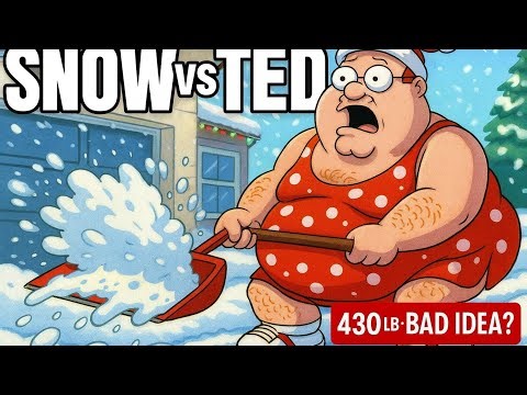 ❄️🪣 Snow Shoveling vs TED 💀 | 430-LB Chaos