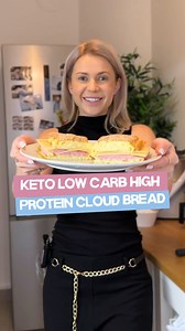 Keto High Protein Cloud Bread 🍞☁️ Only 2 Ingredients, Low Carb & Blood Sugar Friendly 📍 Save this fluffy keto bread — light, satisfying & perfect for weight loss! Soft, airy, and incredibly satisfying — this keto cloud bread is a high protein, low carb alternative to regular bread. Perfect for sandwiches, snacks, and easy meals that support weight loss, glucose control, and better sleep. Makes 1 small loaf (2–3 servings). You’ll need (just 2 main ingredients): 🍳 3 eggs 🧀 70g / 2.5oz cream ch