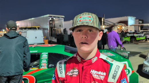 Pole sitter Keelan Harvick breaks down his early battle with Colton Hale and finishing second to his dad, Kevin Harvick, in CARS Tour West Pro Late Models at Tucson Speedway. 📸: Rence Brown | Short Track SCENE