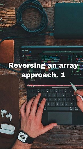 dsasheetsolvertelugu on Instagram: "Dsa sheet love babbar -reverse array -approach-1(using temporary array) Time complexity (n)- as we iterate through whole array it is equal to size of array Space complexity (n) as we are using extra temp array of same size as given array Source: geekforgeeks #dsa #sde #engineering #cse #lovebabbar #telugu"