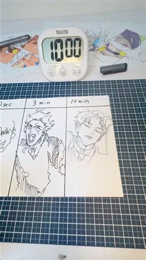 禪院直哉を30秒、3分、10分で描いてみた結果がえぐい【呪術廻戦】【禪院直哉】