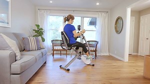 A Total Body Cycle The name says it all. With the Stamina Recumbent Exercise Bike with Upper Body Exerciser, you'll get the best of both worlds: an upper and lower body workout. Plus, you'll boost your cardiovascular endurance, improve your mobility and increase your circulation. And with eight levels of quiet resistance for the lower body and adjustable tension for the upper body, you'll be able to fully customise your workout intensity | Stamina Products