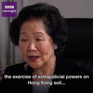 Hong Kong's "one country, two systems" form of rule is under threat, and the UK is turning a blind eye - Anson Chan, former chief secretary | BBC Newsnight